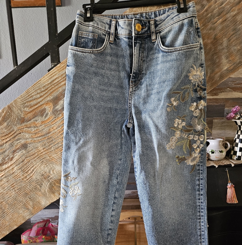 M & S Embroidered Jeans